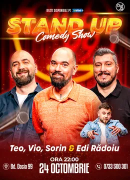 Stand-up Comedy cu Teo, Vio, Sorin Pârcălab - Edi Rădoiu la Club 99