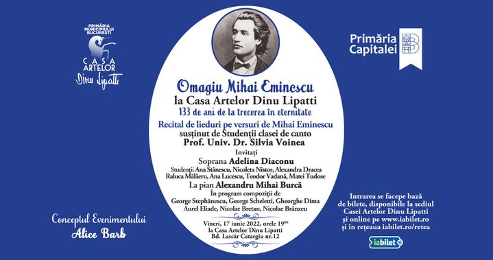 Omagiu Mihai Eminescu la Casa Artelor Dinu Lipatti