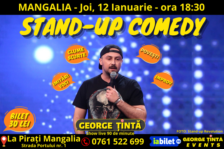 Mangalia: Stand-up Comedy cu George Țintă @ La Pirați