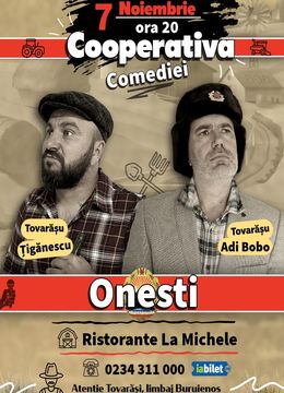 Onesti: Stand-up comedy cu Tiganescu si Adi Bobo | Cooperativa Comediei