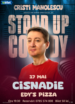 Cisnadie: Un show de stand-up cu Cristi Manolescu
