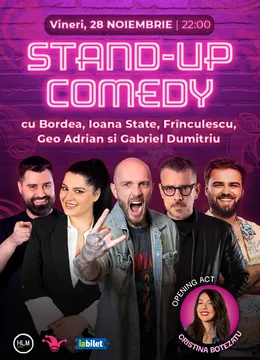 The Fool: Stand-up comedy cu Bordea, Ioana State, Frînculescu, Geo Adrian si Gabriel Dumitriu