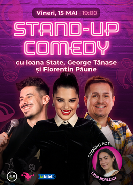 The Fool: Stand-up comedy cu  George Tănase, Ioana State și Florentin Păune