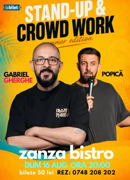 Luduș: Stand Up & Crowd Work | Gabriel Gherghe și Popică