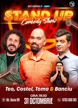 Stand-up Comedy cu Teo, Costel, Toma - Banciu la Club 99