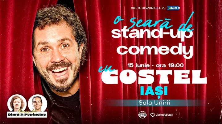 Iasi: O seara de stand up comedy cu Costel