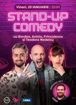 The Fool: Stand-up comedy cu Bordea, Bucălae și Teodora Nedelcu