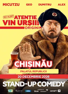 Chisinau: Stand-up Comedy cu Micutzu, Geo Adrian si George Dumitru - “Atentie, vin ursii!”