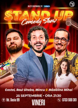 Stand-up Comedy cu Costel, Raul Gheba, Mincu & Mădălina Mihai la Club 99 | Show 2
