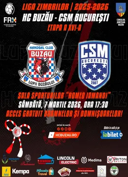 Buzău: Handbal | HC Buzău vs. CSM București
