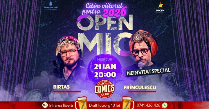 Stand-up Comedy OpenMic la ComicsClub!