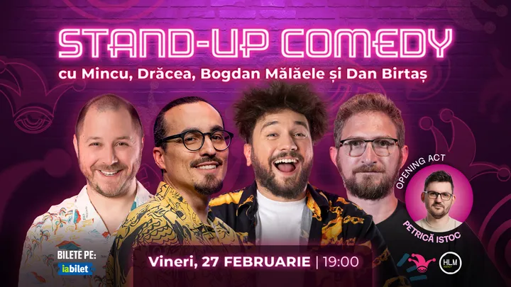 The Fool: Stand-up comedy cu Mincu, Frînculescu, Bogdan Mălăele și Dan Birtaș