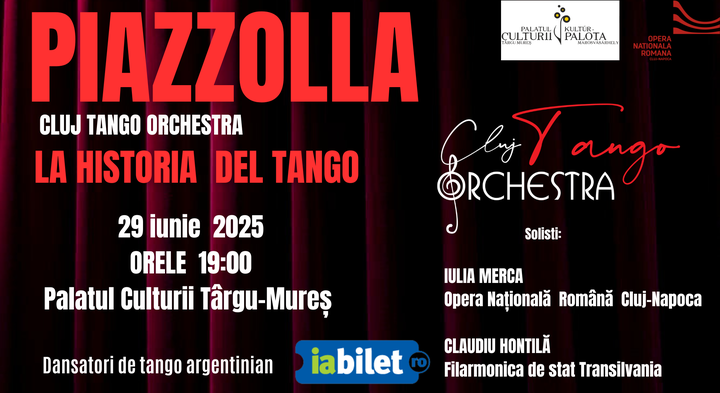 Targu Mures: PIAZZOLLA - La Historia del Tango - Spectacol Extraordinar de Tango Argentinian