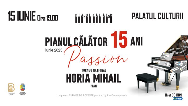 Bistrița: Concert cameral „Pianul Călător” cu Horia Mihail