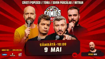 Stand-up cu Cristi Popesco, Toma, Sorin și Mitran la ComicsClub!