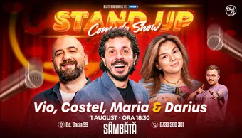Stand-up Comedy cu Vio, Costel, Maria Popovici - Darius Grigorie la Club 99