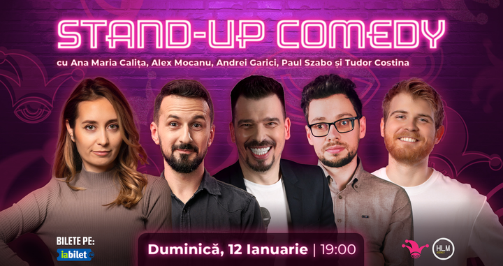The Fool:  Stand-up comedy cu Ana Maria Calița, Alex Mocanu, Andrei Garici, Paul Szabo și Tudor Costina