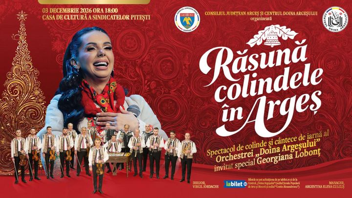 Pitesti: „Răsună colindele în Argeș” – Spectacol de colinde și cântece de iarnă al Orchestrei „Doina Argeșului”