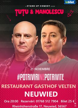 Neuwied: Stand-up Comedy - Dan Tutu si Cristi Manolescu