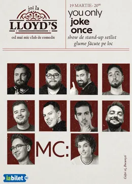 Lloyd's: You Only Joke Once, show de stand-up setlist