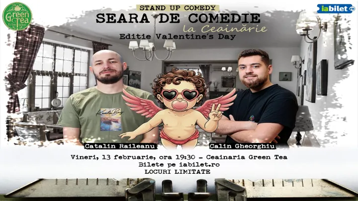 Open Mic la Ceainăria Green Tea cu Călin Gheorghiu și Cătălin Răileanu