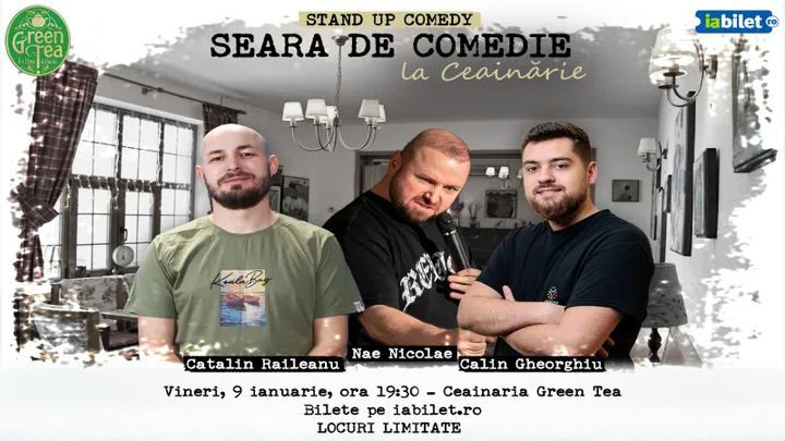 Open Mic la Ceainăria Green Tea | Invitat Nae Nicolae