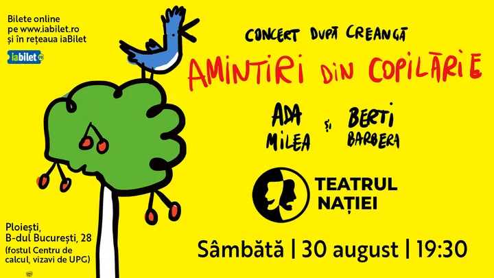 Ploiesti: Concert după “Amintiri din copilărie” cu Ada Milea și Berti Barbera