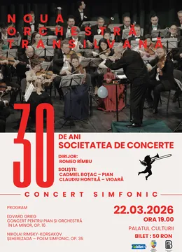 Bistrita: Concert Simfonic Aniversar - Fundaţia „Societatea de Concerte” la 30 de ani