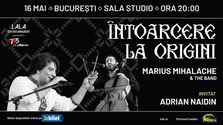 Întoarcere la Origini: Marius Mihalache & Band invitat – Adrian Naidin