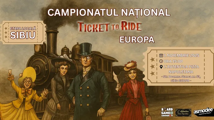 Sibiu: Campionat Ticket to Ride - Etapa Locală