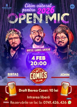 Stand-up Comedy OpenMic la ComicsClub!