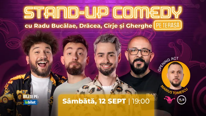 The Fool Terasa: Stand-up comedy cu Bucălae, Gherghe, Cîrje și Drăcea