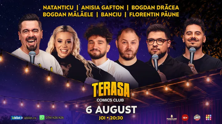 Stand-up cu Natanticu, Anisia, Banciu, Drăcea și Florentin Păune pe Terasa ComicsClub!