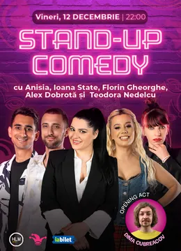 The Fool: Stand-up comedy cu Anisia, Ioana State, Florin Gheorghe, Alex Dobrotă și  Teodora Nedelcu