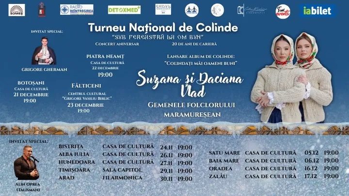 Turneu național de colinde: Sub fereastră la om bun! Suzana și Daciana Vlad- Gemenele Folclorului Maramureșean