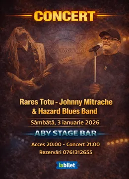 Ramnicu Valcea: Concert Rares Totu - Johnny Mitrache & Hazard Blues Band