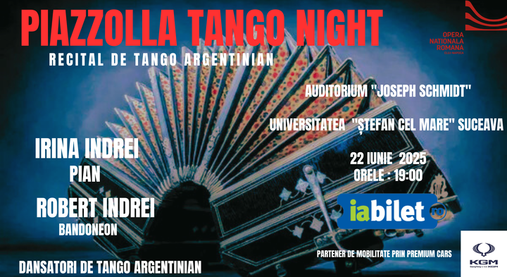 Suceava: Piazzolla Tango Night - Recital de tango argentinian