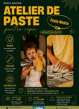 Cluj-Napoca: Atelier de paste pentru copii ( 3-7 ani)