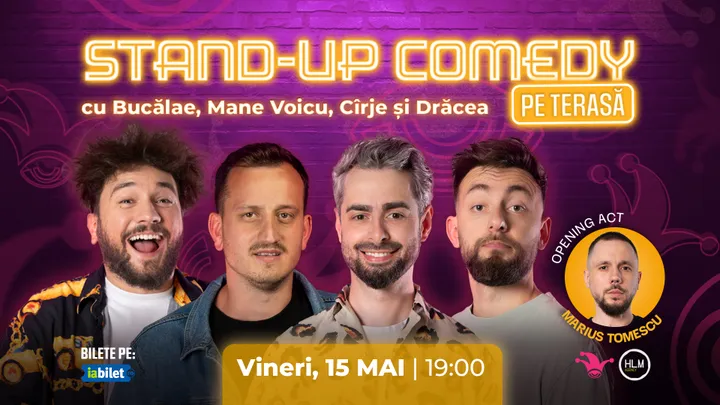 The Fool Terasa: Stand-up comedy cu   Bucalăe, Mane Voicu, Drăcea și Cîrje