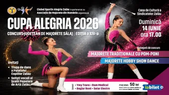 Zalau: Cupa Alegria - Concurs Judetean de Majorete editia a XIV-a Sălaj 2026
