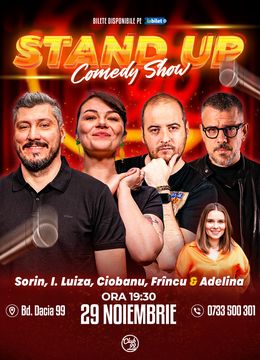 Stand-up Comedy cu Sorin Pârcălab, Ioana Luiza, Andrei Ciobanu, Frîncu - Adelina Toma la Club 99