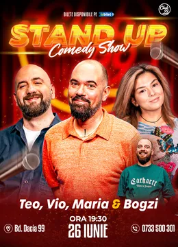 Stand-up Comedy cu Teo, Vio, Maria Popovici si Bogzi la Club99
