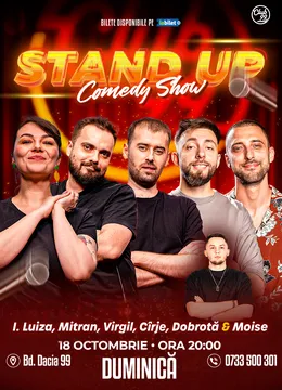 Stand-up Comedy cu Ioana Luiza, Mitran, Virgil Ciulin, Cîrje, Dobrotă - Edi Moise la Club 99