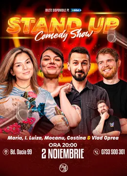 Stand-up Comedy cu Maria Popovici, Ioana Luiza, Mocanu, Costina - Vlad Oprea la Club 99