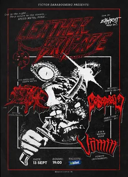 Infama revenire Leather Brigade cu Scythe, Unbaptised și Vömitt