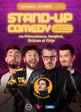 The Fool Terasa: Stand-up Comedy cu Drăcea, Cîrje, Frînculescu și Serghei