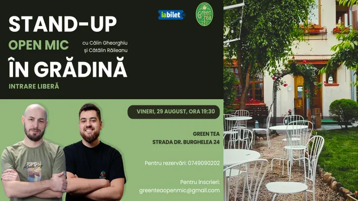 Stand-up Comedy Open Mic la Ceainăria Green Tea