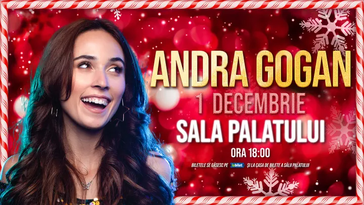Andra Gogan – Concert de Craciun la Sala Palatului