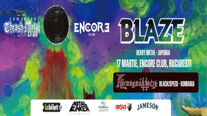 Concert Blaze (Japonia) & Kärmagmässacre (Romania)