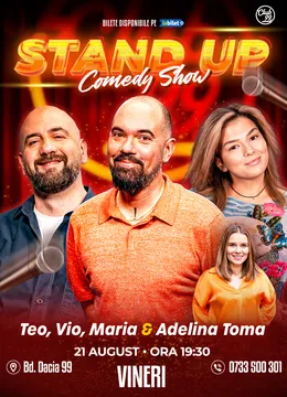 Stand-up Comedy cu Teo, Vio, Maria Popovici - Adelina Toma la Club 99